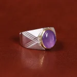 انگشتر عقیق سوسنی مردانه کد 22230