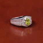 انگشتر زبرجد مردانه کد 22281