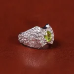 انگشتر زبرجد مردانه کد 22282