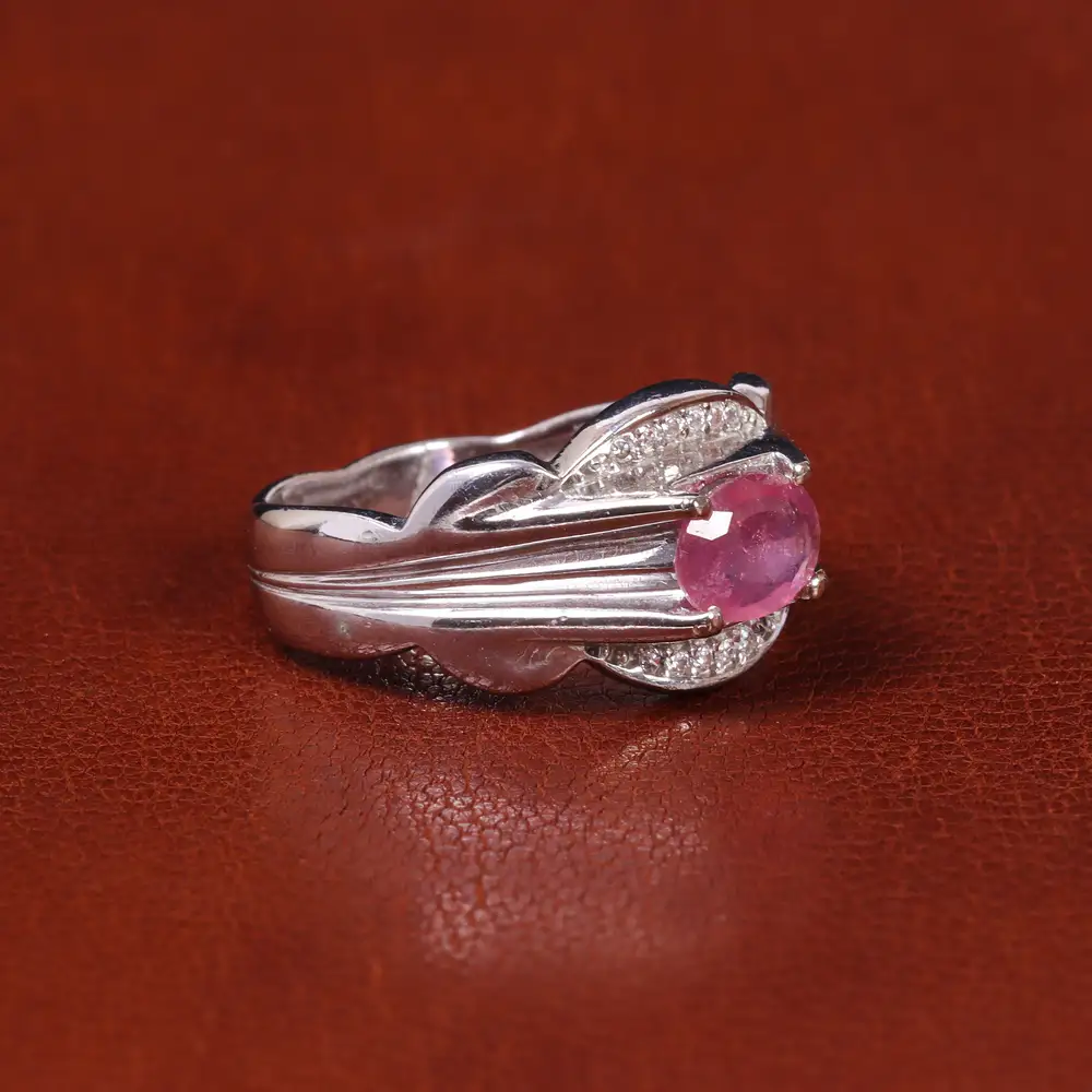 انگشتر یاقوت سرخ مردانه کد 22287