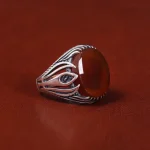 انگشتر عقیق یمن مردانه کد 22297