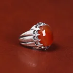 انگشتر عقیق یمن مردانه کد 22299