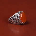 انگشتر عقیق یمن مردانه کد 22300