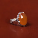 انگشتر عقیق یمن مردانه کد 22311