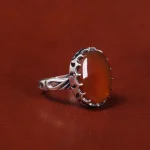 انگشتر عقیق یمن مردانه کد 22318