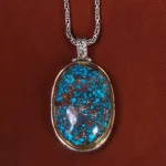 گردنبند فیروزه مردانه کد 22325