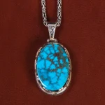 گردنبند فیروزه مردانه کد 22333