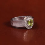 انگشتر زبرجد مردانه کد 22364