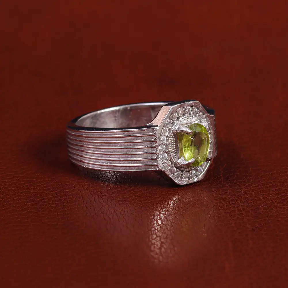 انگشتر زبرجد مردانه کد 22364