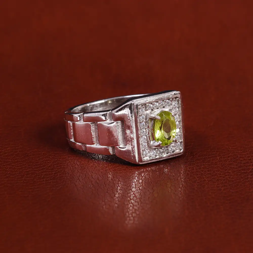 انگشتر زبرجد مردانه کد 22368