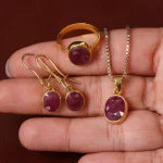 نیم ست یاقوت سرخ زنانه کد 17247