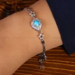 دستبند فیروزه زنانه کد 21782