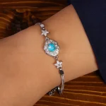 دستبند فیروزه زنانه کد 21783