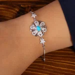 دستبند فیروزه زنانه کد 21785