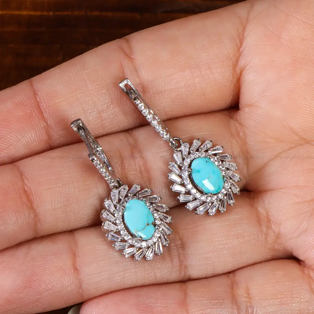 گوشواره فیروزه زنانه کد 21801