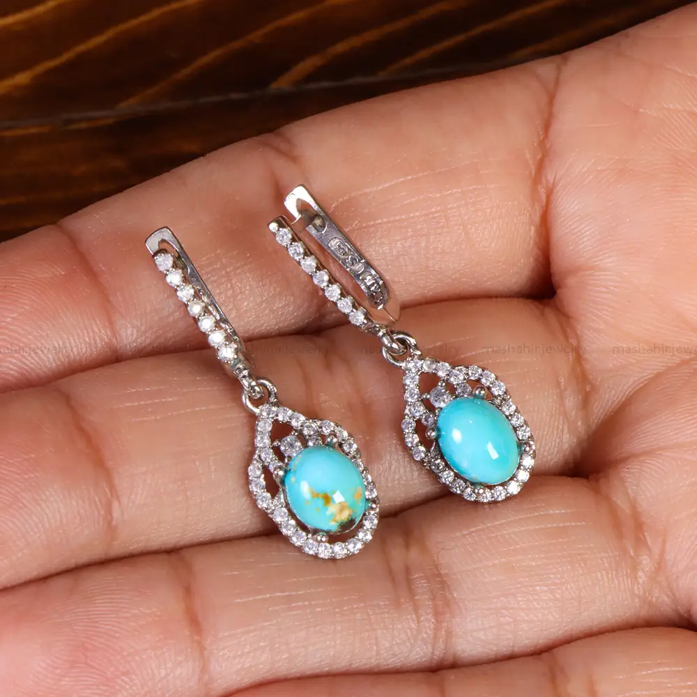 گوشواره فیروزه زنانه کد 21806