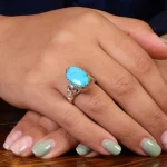 انگشتر فیروزه شجری زنانه کد 21816