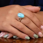 انگشتر فیروزه شجری زنانه کد 21820