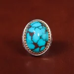 انگشتر فیروزه شجری مردانه کد 21832