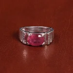 انگشتر یاقوت سرخ مردانه کد 21851