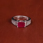 انگشتر یاقوت سرخ مردانه کد 21852