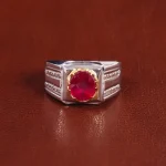 انگشتر یاقوت سرخ مردانه کد 21873