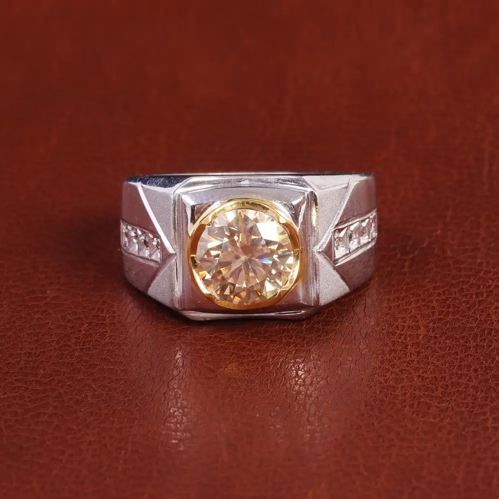 انگشتر موزانایت مردانه کد 21876