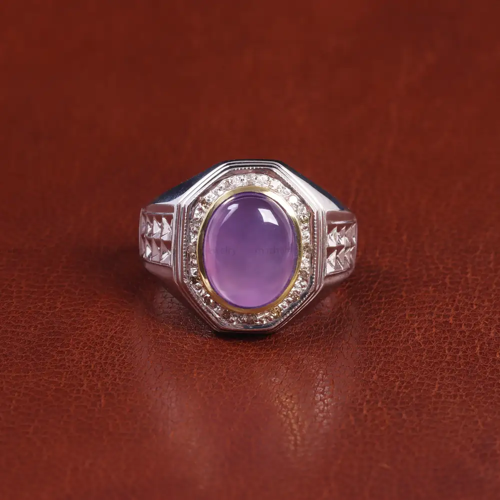 انگشتر عقیق سوسنی مردانه کد 21882