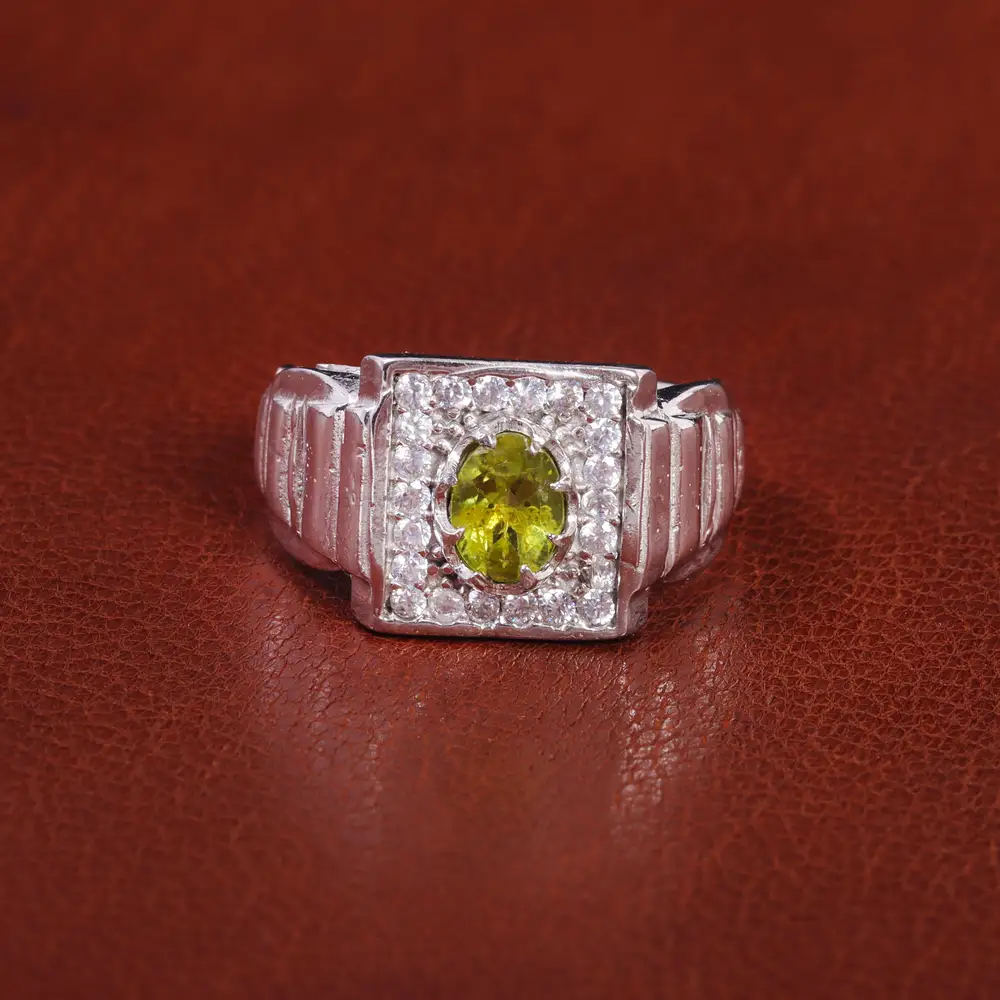 انگشتر زبرجد مردانه کد 21926