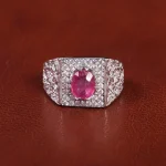 انگشتر یاقوت سرخ مردانه کد 21948