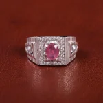 انگشتر یاقوت سرخ مردانه کد 21949