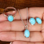 نیم ست فیروزه زنانه کد 21969