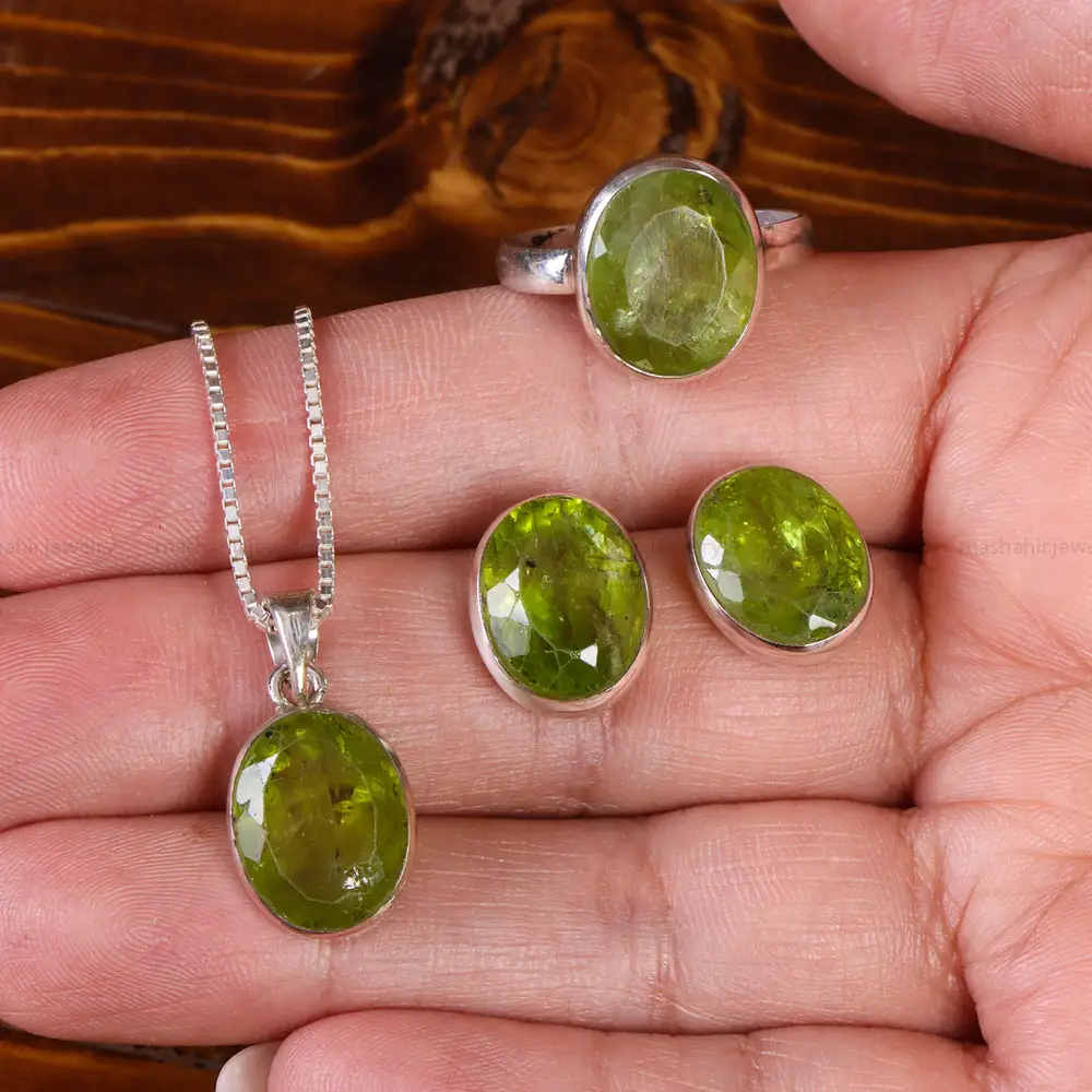 نیم ست زبرجد زنانه کد 21986