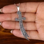 گردنبند نقره  مردانه کد 22071