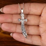 گردنبند نقره  مردانه کد 22072