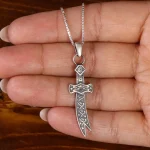 گردنبند نقره  مردانه کد 22073