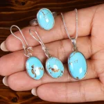 نیم ست فیروزه زنانه کد 22110