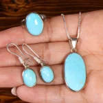 نیم ست فیروزه زنانه کد 22111