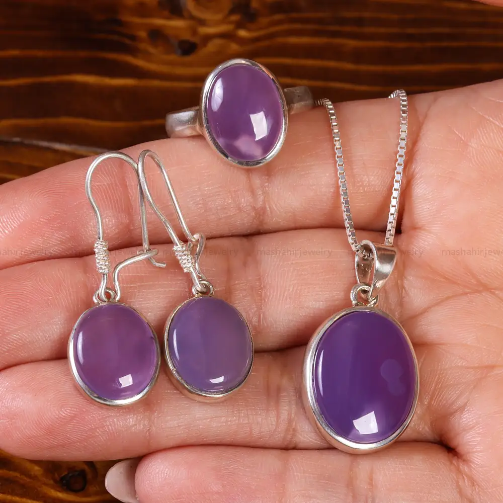 نیم ست عقیق سوسنی زنانه کد 22126