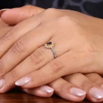 انگشتر یاقوت کبود زنانه کد 22153