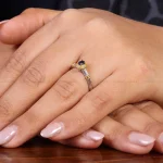 انگشتر یاقوت کبود زنانه کد 22159