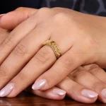 انگشتر سیترین زنانه کد 22160