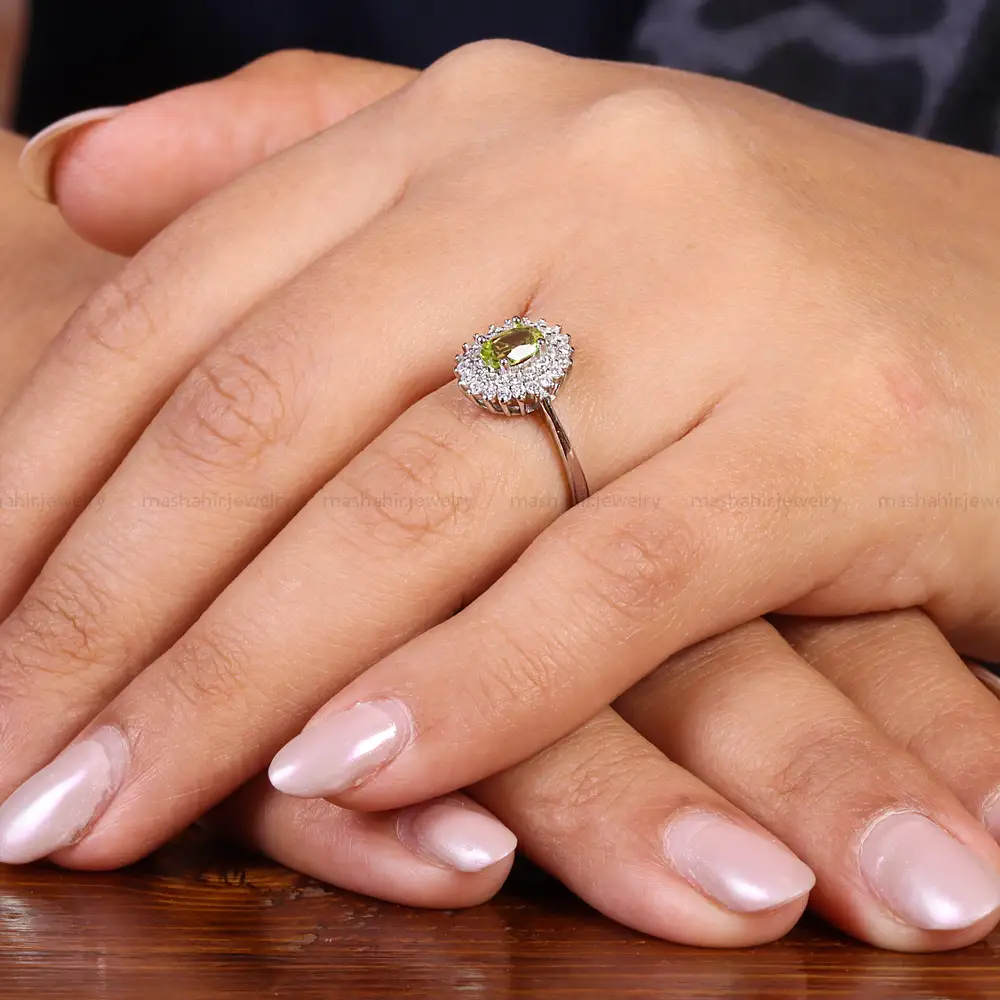 انگشتر زبرجد زنانه کد 22177