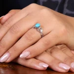 انگشتر فیروزه شجری زنانه کد 22200