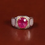 انگشتر یاقوت سرخ مردانه کد 22226