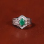 انگشتر زمرد مردانه کد 22279