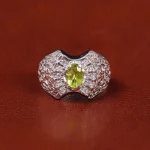 انگشتر زبرجد مردانه کد 22282