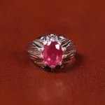 انگشتر یاقوت سرخ مردانه کد 22286