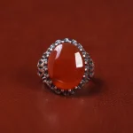 انگشتر عقیق یمن مردانه کد 22295