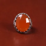 انگشتر عقیق یمن مردانه کد 22298